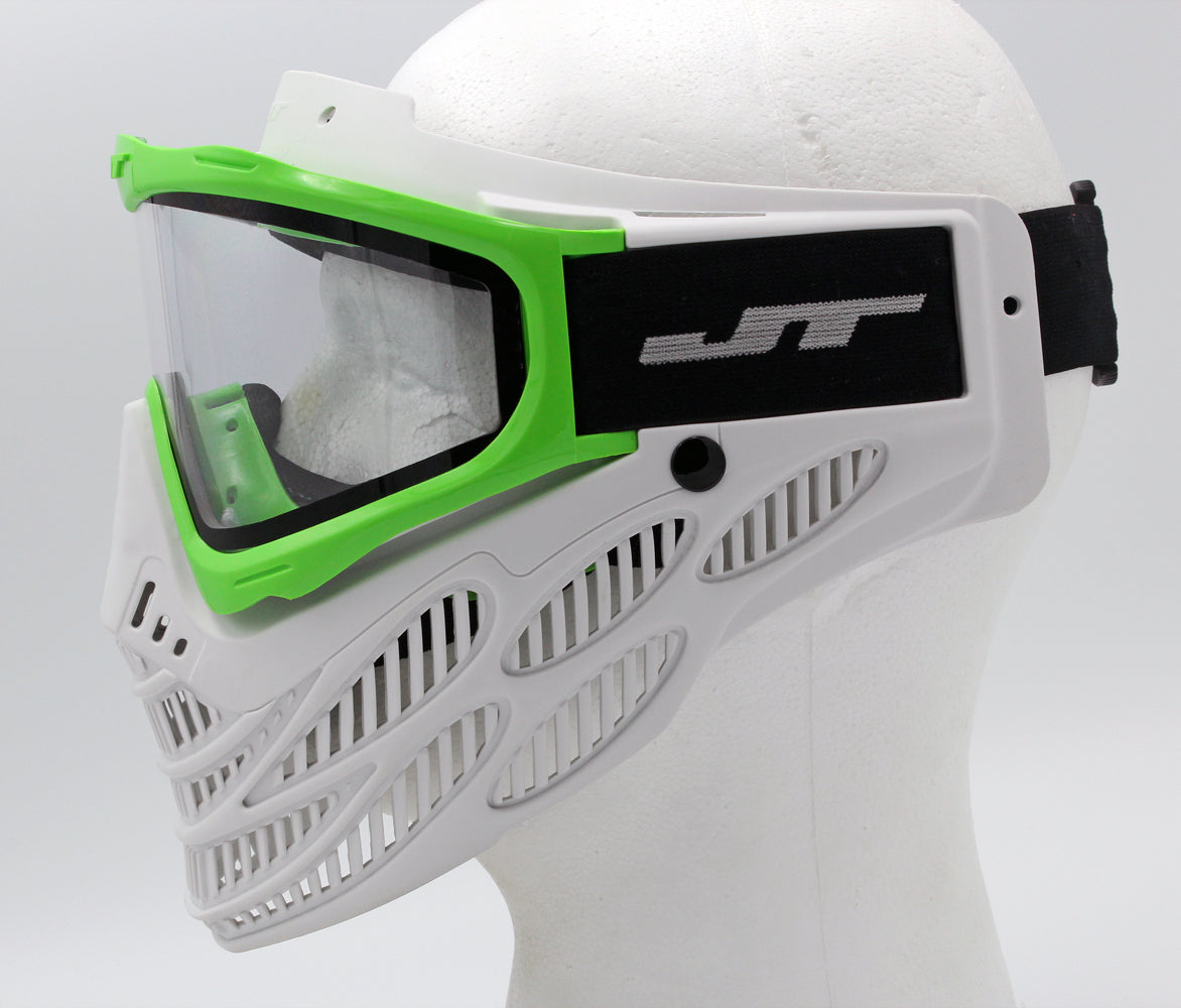 Lime Green frame and White JT Flex 8 - limited F8 – Paintball Retro