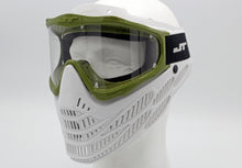 Load image into Gallery viewer, Olive Green and White JT Flex 8 Paintball Mask