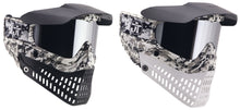 Load image into Gallery viewer, BOTH Limited Edition Digital Snow Camo Proflex Goggles - one with the BLACK and one with the WHITE lowers with optional 2nd lens