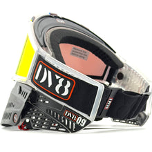 Load image into Gallery viewer, DV8 Custom Clear and Black Proflex: Numbered Jewel - Red - Full Goggle Build