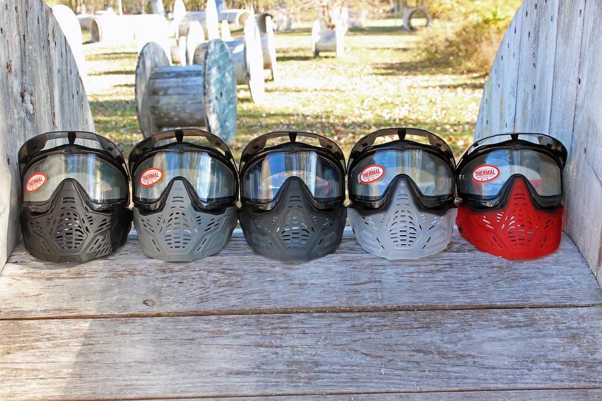 Masque Paintball HK Army JT Proflex + Lunettes RMX - Rouge Fantôme