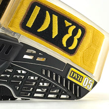 Load image into Gallery viewer, DV8 Custom Clear and Black Proflex: Numbered Jewel - Gold - Full Goggle Build