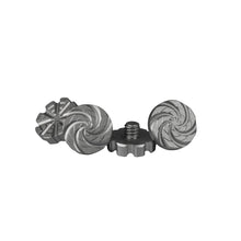 Load image into Gallery viewer, HK Machined  Goggle Screw Set "Cyclone" Pewter