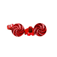 Load image into Gallery viewer, HK Machined Goggle Screw Set "Cyclone" Red