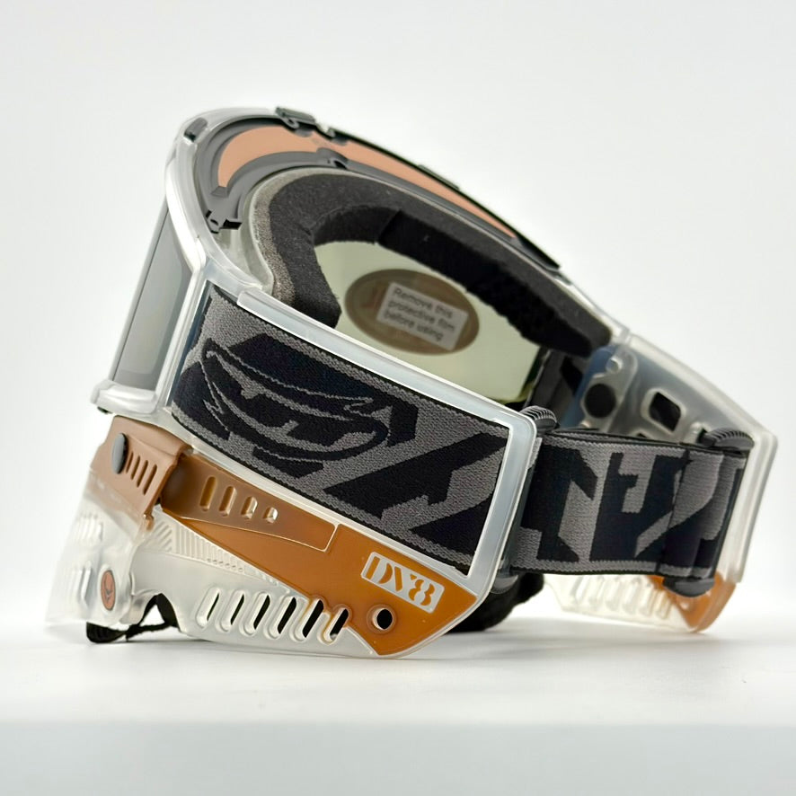 DV8 Brown Ice / Clear Proflex - Full Goggle Build – Paintball Retro