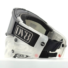 Load image into Gallery viewer, DV8 Custom Clear Flex 8 w/ Black THINS - Full Goggle Build