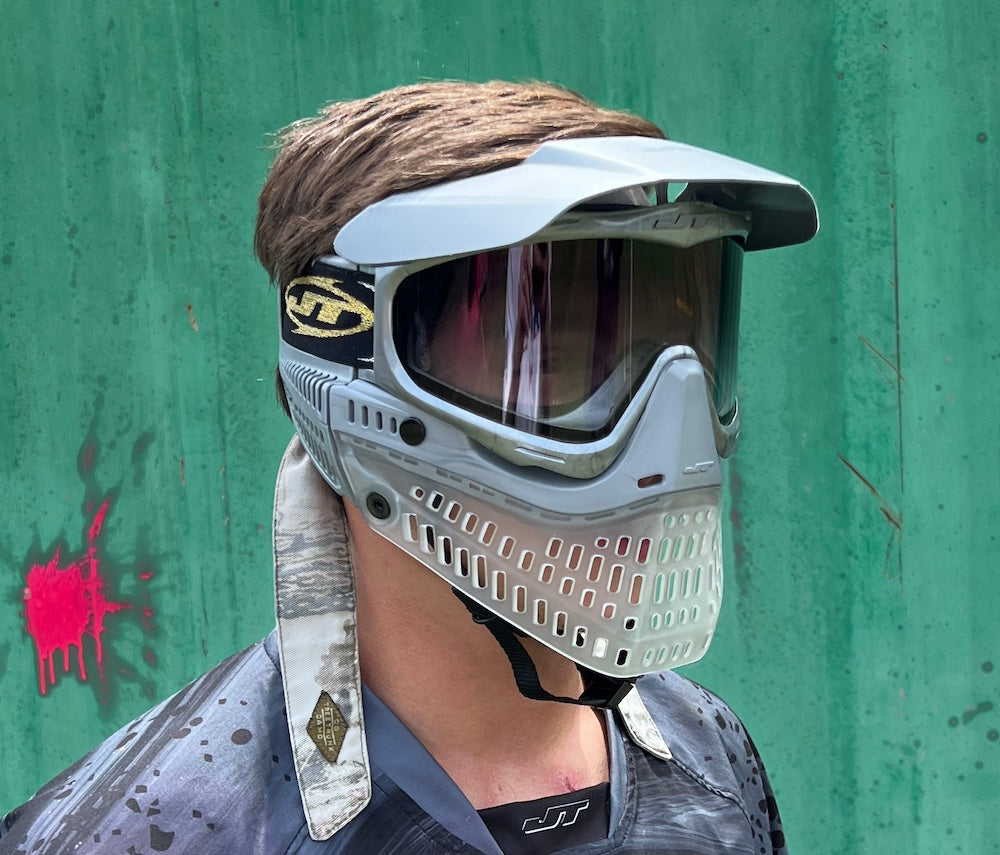 Limited Edition Molten Silver and Clear Vintage JT Proflex Goggles