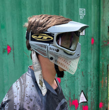 Load image into Gallery viewer, Limited Edition Molten Silver and Clear Vintage JT Proflex Goggles - basically sold out