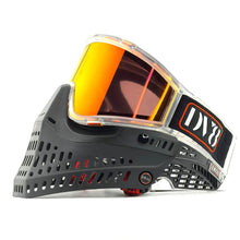 Load image into Gallery viewer, DV8 Custom Clear and Black Proflex: Numbered Jewel - Red - Full Goggle Build