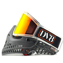 Load image into Gallery viewer, DV8 Custom Clear and Black Proflex: Numbered Jewel - Red - Full Goggle Build