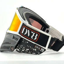 Load image into Gallery viewer, DV8 Custom White and Black Proflex: Numbered Jewel - Color Accents - Full Goggle Build