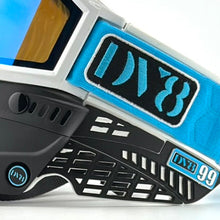 Load image into Gallery viewer, DV8 Custom White and Black Proflex: Numbered Jewel - Color Accents - Full Goggle Build