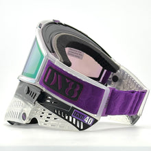 Load image into Gallery viewer, DV8 Custom Black and Clear Proflex: Numbered Jewel - Color Accents - Full goggle builds
