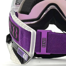 Load image into Gallery viewer, DV8 Custom Black and Clear Proflex: Numbered Jewel - Color Accents - Full goggle builds