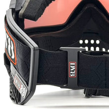 Load image into Gallery viewer, DV8 Custom Black Proflex: Numbered Jewel - Color Accents - Full goggle builds