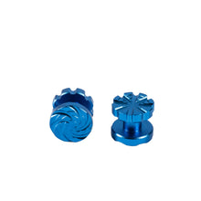 Load image into Gallery viewer, HK Machined Goggle Screw Set "Cyclone" Blue