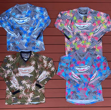 Load image into Gallery viewer, Blue and White JT Palm Tree Jerseys - Preorder!