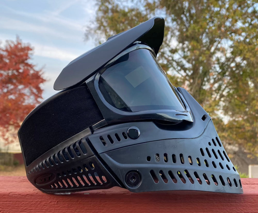 Farside JT Proflex Paintball Mask Black on Black Paintball Retro