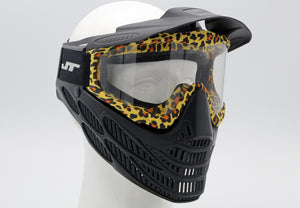 Leopard Print and Black JT Flex 8 Paintball Mask