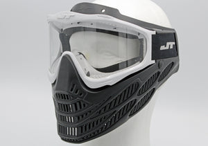 White and Black JT Flex 8 Paintball Mask