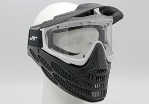 White and Black JT Flex 8 Paintball Mask