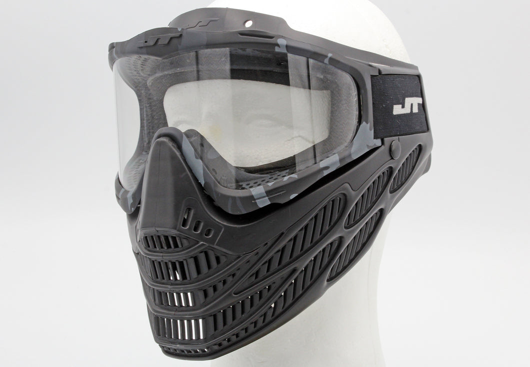 Dark Camo and Black JT Flex 8 Paintball Mask