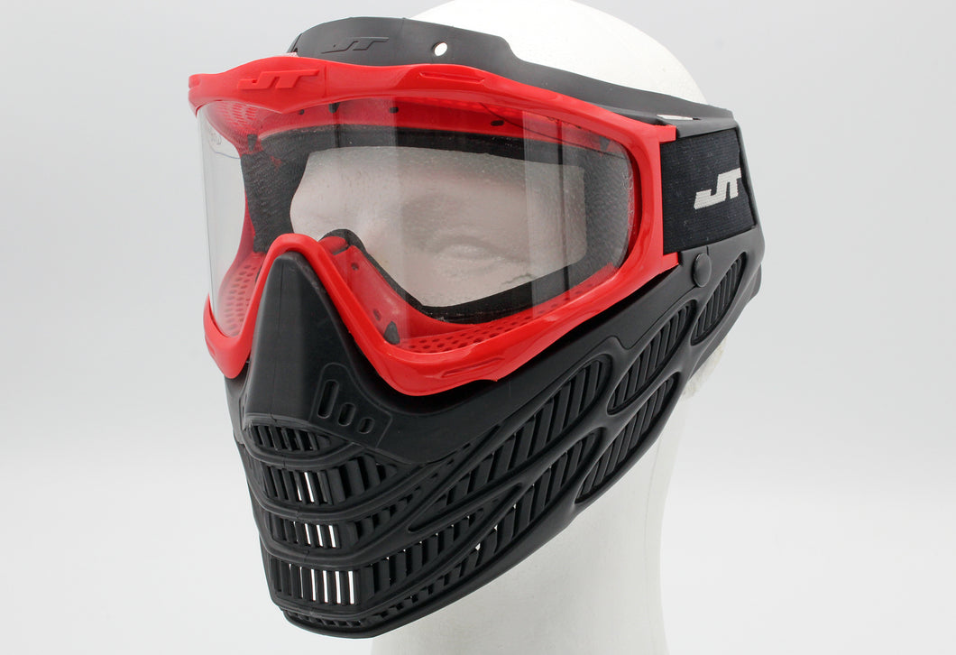 Red and Black JT Flex 8 Paintball Mask