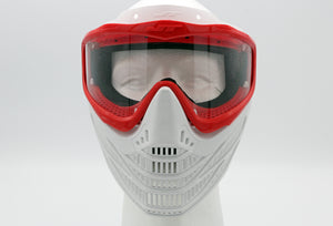 Red and White JT Flex 8 Paintball Mask