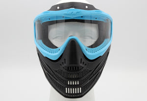 Carolina Blue and Black JT Flex 8 Paintball Mask