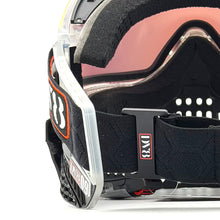 Load image into Gallery viewer, DV8 Custom Clear and Black Proflex: Numbered Jewel - Red - Full Goggle Build

