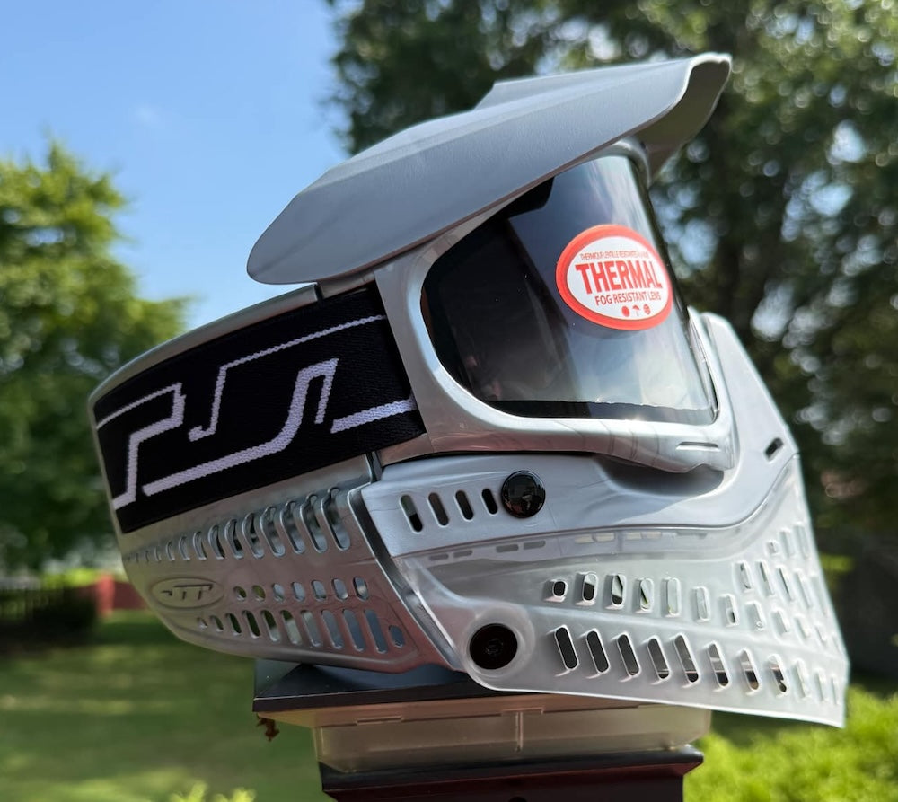Limited Edition Molten Silver and Clear Vintage JT Proflex Goggles