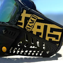 Load image into Gallery viewer, Black and Gold DV8 Proflex - Full Goggle Build
