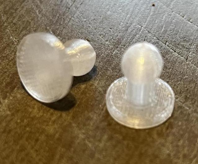 Clear Plugs for JT ears - set of 2