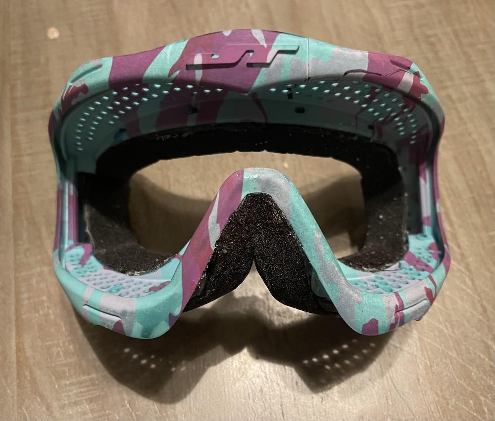 Dyed Proflex Frames - Matte Teal and Purple Camo – Paintball Retro