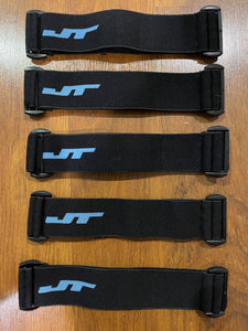 JT Standard Issue Woven Strap Black with Carolina Blue JT logo