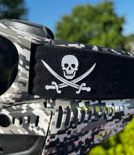 Load image into Gallery viewer, Woven Jolly Roger Skull Gel Strap - Limited Edition
