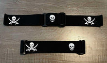 Load image into Gallery viewer, Woven Jolly Roger Skull Gel Strap - Limited Edition
