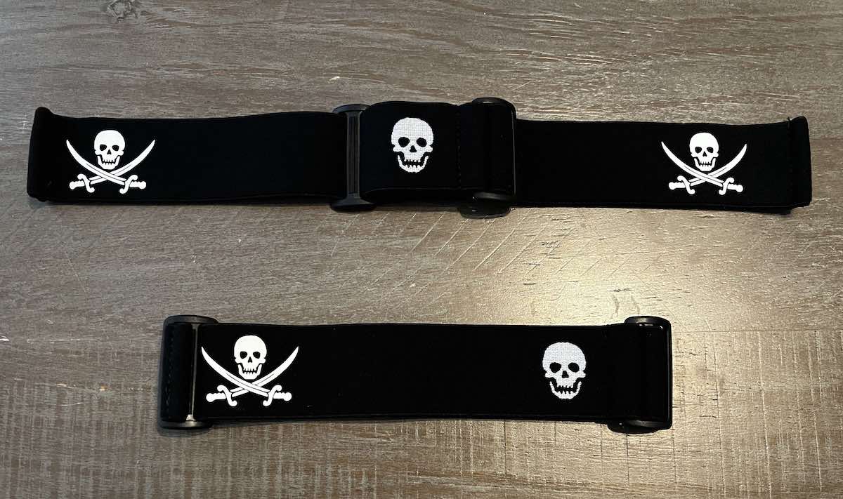 [G-RAPシールド] JACK BALL - Young Trends... Woven Jolly Roger Skull Gel Strap - Limited Edition - LAST ONES