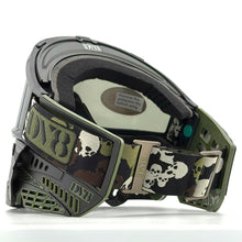 Load image into Gallery viewer, DV8 Black and Olive Proflex w/ Notch V3s and THINS - Full Goggle Build
