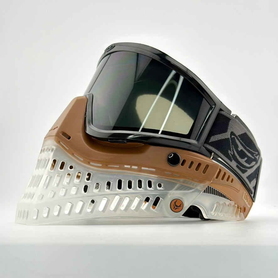 DV8 Brown Ice / Clear Proflex - Full Goggle Build – Paintball Retro