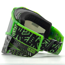 Load image into Gallery viewer, DV8 Lime Green and Black Proflex - Full Goggle Build
