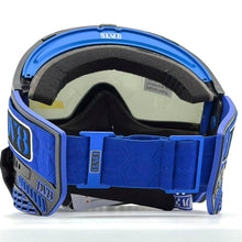 Load image into Gallery viewer, DV8 Black and Blue Proflex w/ Notch V3s and THINS - Full Goggle Build
