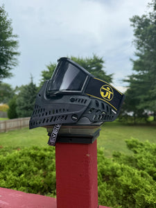 Black and Yellow AND Black and Purple WOVEN Classic JT Goggle Straps - 2 straps