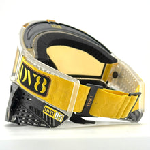 Load image into Gallery viewer, DV8 Custom Clear and Black Proflex: Numbered Jewel - Gold - Full Goggle Build
