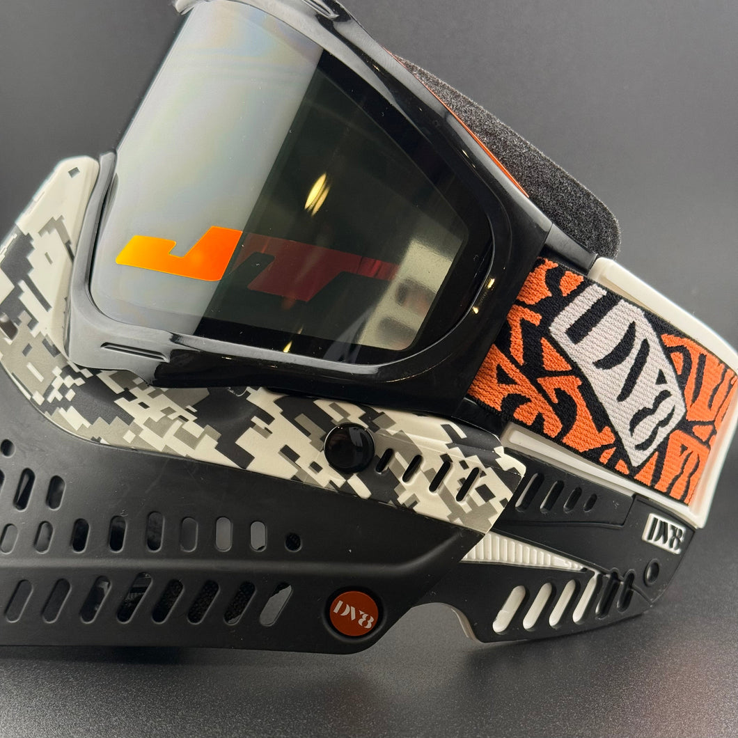 DV8 Black and Orange Proflex - Full Goggle Build