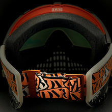 Load image into Gallery viewer, DV8 Black and Orange Proflex - Full Goggle Build
