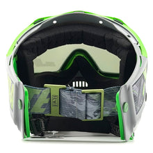 Load image into Gallery viewer, DV8 Custom Battleship Gray and Lime Green Flex 8 - Full Goggle Build

