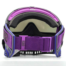 Load image into Gallery viewer, DV8 Black and Purple Proflex w/ Notch V3s and THINS - Full Goggle Build
