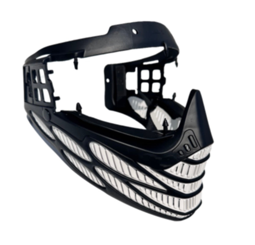 Black with White Vents Flex 8 Facemask (not a full Flex 8)