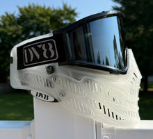 Load image into Gallery viewer, DV8 Custom Clear Flex 8 w/ Black THINS - Full Goggle Build
